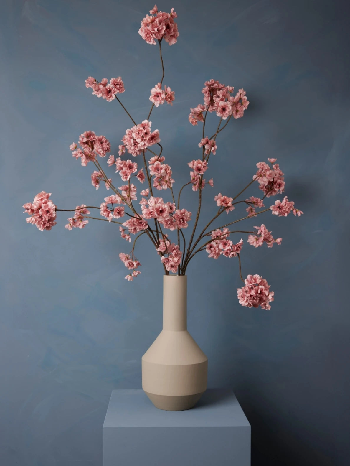 Madame Fleurie Hanami Boeket inclusief Vaas – Luxe Zijden bloemen Kers