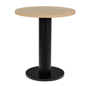 noo.ma Sool Café tafel small – rond eiken fineer Ø65 cm, stalen onders noo.ma Sool Café tafel small – rond eiken fineer Ø65 cm, stalen onders