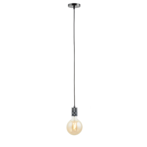 Lighto | Pendel Zwart Titanium | Inclusief Lichtbron Goud | Classic | Lighto | Pendel Zwart Titanium | Inclusief Lichtbron Goud | Classic |