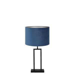 Light & Living tafellamp Shiva/Velours – zwart, blauw – 30x30x62cm Light & Living tafellamp Shiva/Velours – zwart, blauw – 30x30x62cm