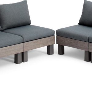 Keter Signature Elements Loungeset – 6 personen – met groene kussens – Keter Signature Elements Loungeset – 6 personen – met groene kussens –
