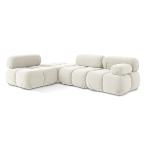 LaMiaSofa hoekbank links Sanremo – velours – lichtbeige – 285x190x70 LaMiaSofa hoekbank links Sanremo – velours – lichtbeige – 285x190x70