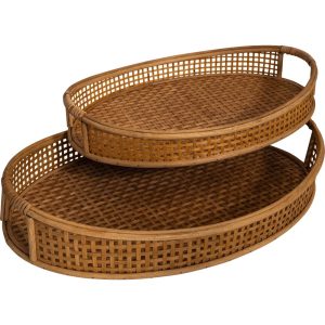 Lesli Living dienblad Ovi – bruin – 54,5x37x10,5cm Lesli Living dienblad Ovi – bruin – 54,5x37x10,5cm