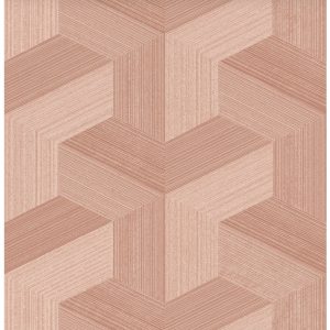 Origin Wallcoverings behang grafisch 3D motief terracotta roze – 53 cm Origin Wallcoverings behang grafisch 3D motief terracotta roze – 53 cm
