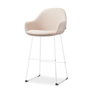 Nolon Nino-Mae Barkruk Beige – met Armleuning – Wit – 75 cm