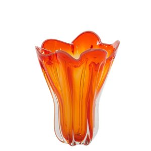 Light & Living vaas Kazuno – oranje – Ø26cm Light & Living vaas Kazuno – oranje – Ø26cm