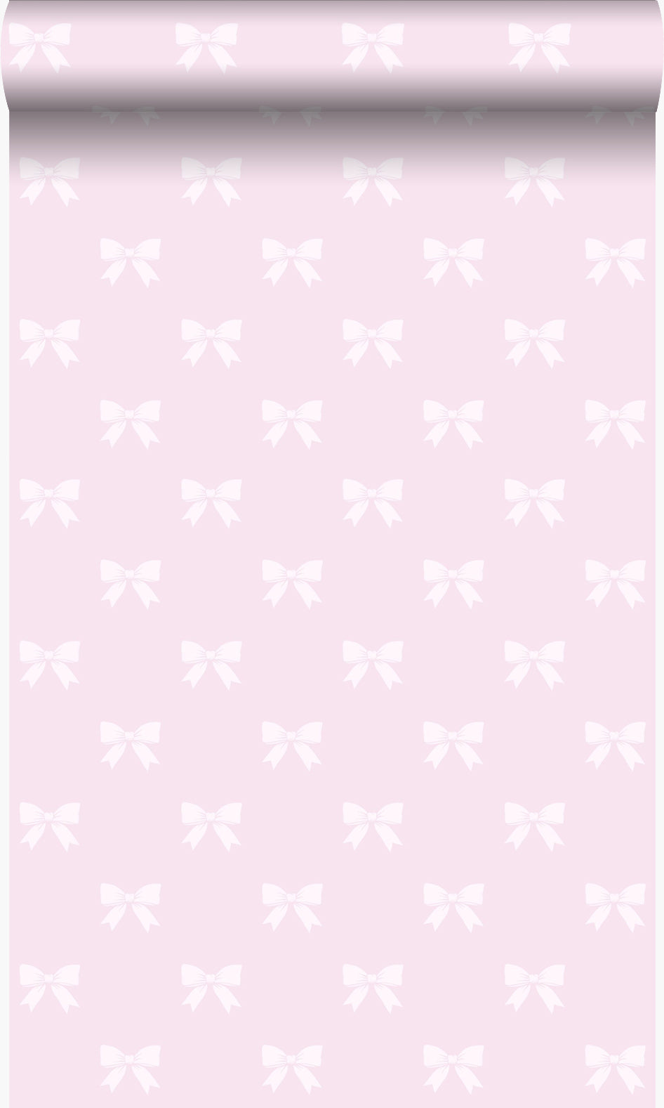 Origin Wallcoverings behang strikjes glanzend roze - 53 cm x 10.05 m -