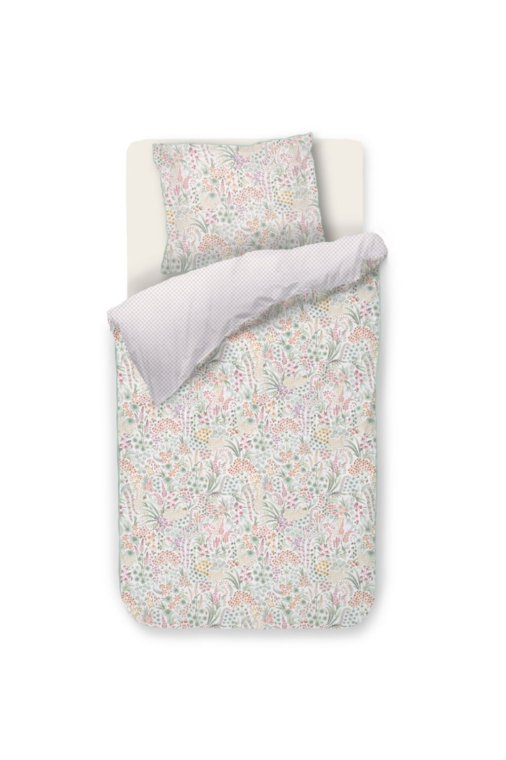 Pip Studio Dekbedovertrek Lodi Garden - 140 x 200/220 cm - Gebroken wi