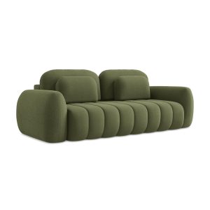 LaMiaSofa 3-zits slaapbank Ginosa – bouclé – groente – 266x121x95 LaMiaSofa 3-zits slaapbank Ginosa – bouclé – groente – 266x121x95