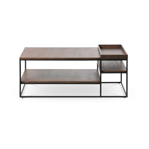 Olivine Rico Houten Salontafel met Opbergruimte – Gerookt Eiken Olivine Rico Houten Salontafel met Opbergruimte – Gerookt Eiken
