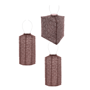 Lumiz solar lampion – plum set – 3 stuks Lumiz solar lampion – plum set – 3 stuks