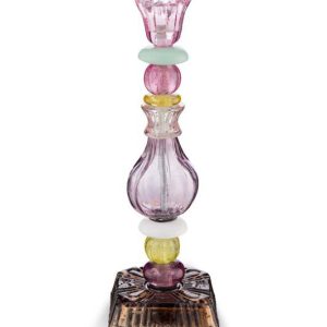Pip Studio Kaarsenhouders – Beads – Glas – Lila – 28cm Pip Studio Kaarsenhouders – Beads – Glas – Lila – 28cm