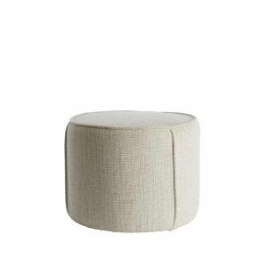 Light & Living poef Domoni – bruin – Ø50cm Light & Living poef Domoni – bruin – Ø50cm