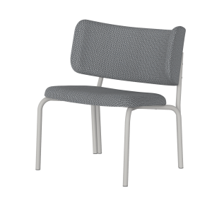 noo.ma Kei Lounge Chair – design fauteuil, metaal en 100% polyester, B