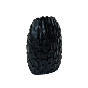 Light & Living vaas Feder – zwart – 28.5×28.5x40cm Light & Living vaas Feder – zwart – 28.5×28.5x40cm