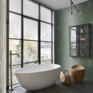Origin Wallcoverings fotobehang bladeren met geweven structuur groen – Origin Wallcoverings fotobehang bladeren met geweven structuur groen –