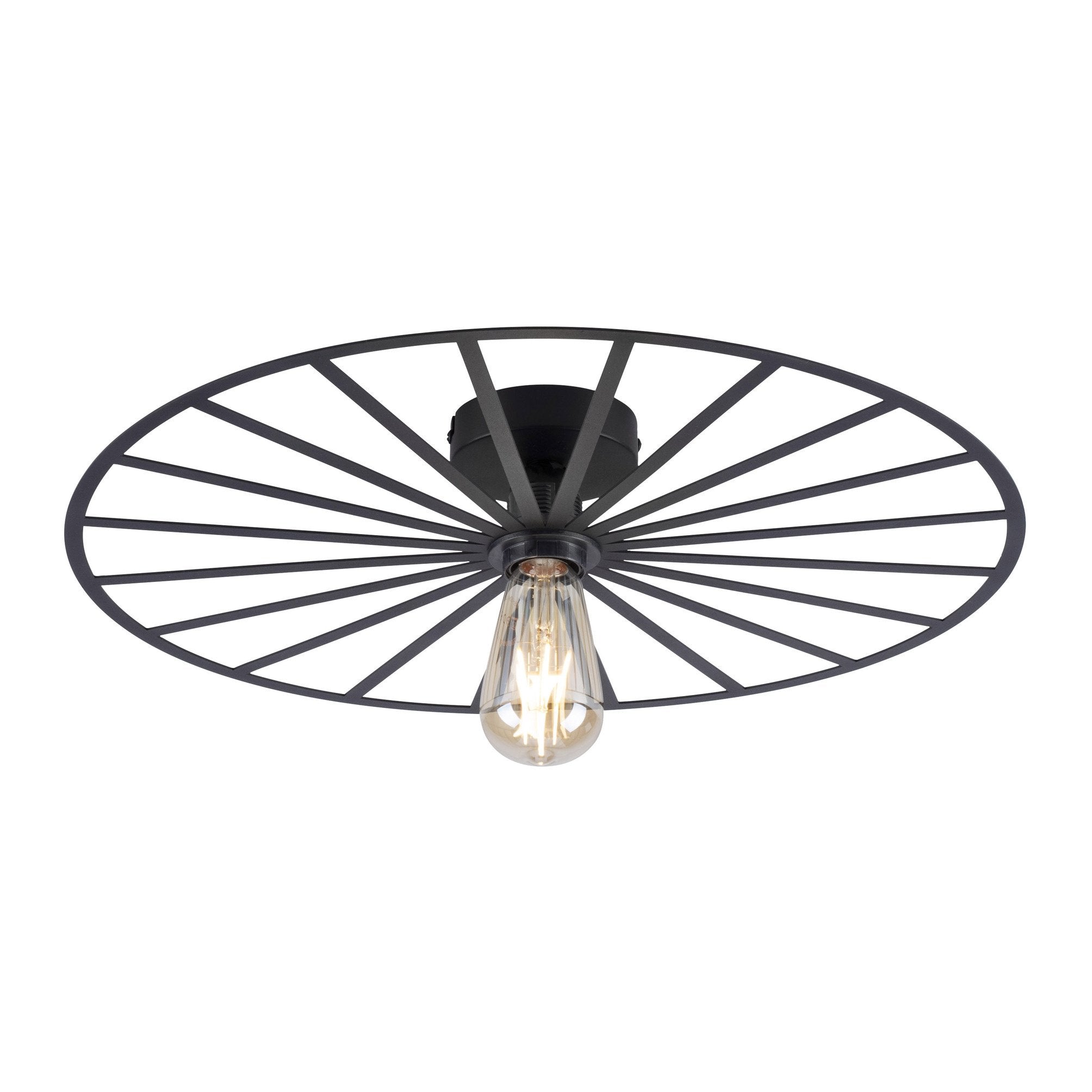 Paul Neuhaus plafondlamp Isabella - 1 lichts - 50 x 8.5 cm - zwart