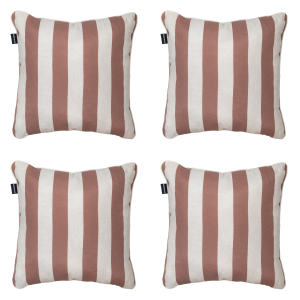 Madison sierkussen Amora – bruin – 50x50x10cm – set van 4 Madison sierkussen Amora – bruin – 50x50x10cm – set van 4