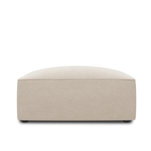 Micadoni Poef Ruby flueel, beige – 93x93x40cm Micadoni Poef Ruby flueel, beige – 93x93x40cm