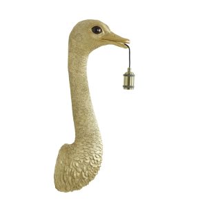 Light & Living wandlamp Ostrich – goud – 25x19x72cm Light & Living wandlamp Ostrich – goud – 25x19x72cm