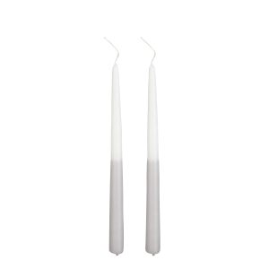 Mica Decorations Dip-dye Dinerkaars – Set van 2 – H30 cm – Lichtgrijs Mica Decorations Dip-dye Dinerkaars – Set van 2 – H30 cm – Lichtgrijs