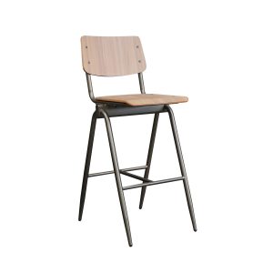 LABEL51 Barkruk Solid – Bruin Hout – Zithoogte 86cm – Set van 2 LABEL51 Barkruk Solid – Bruin Hout – Zithoogte 86cm – Set van 2