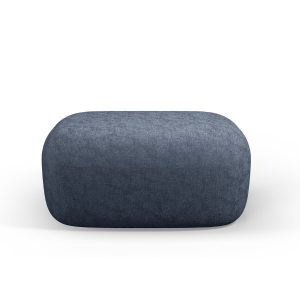 Micadoni Poef Jenny chenille, donkerblauw – 88x90x40cm Micadoni Poef Jenny chenille, donkerblauw – 88x90x40cm