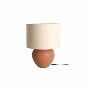 Leitmotiv tafellamp Alma Cone – bruin – Ø23cm Leitmotiv tafellamp Alma Cone – bruin – Ø23cm