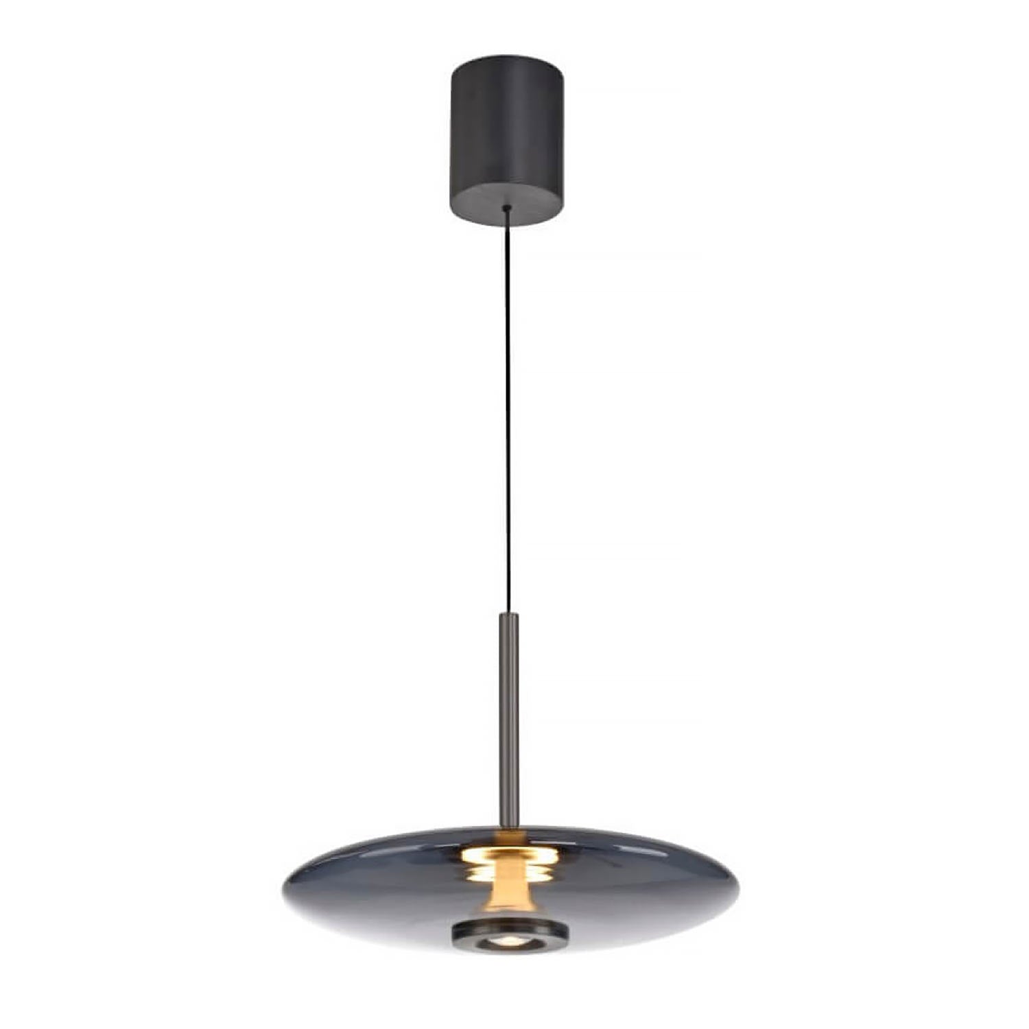 Neuhaus PURE hanglamp E-Vitrum - 1 lichts - 45 x 240 cm - antraciet