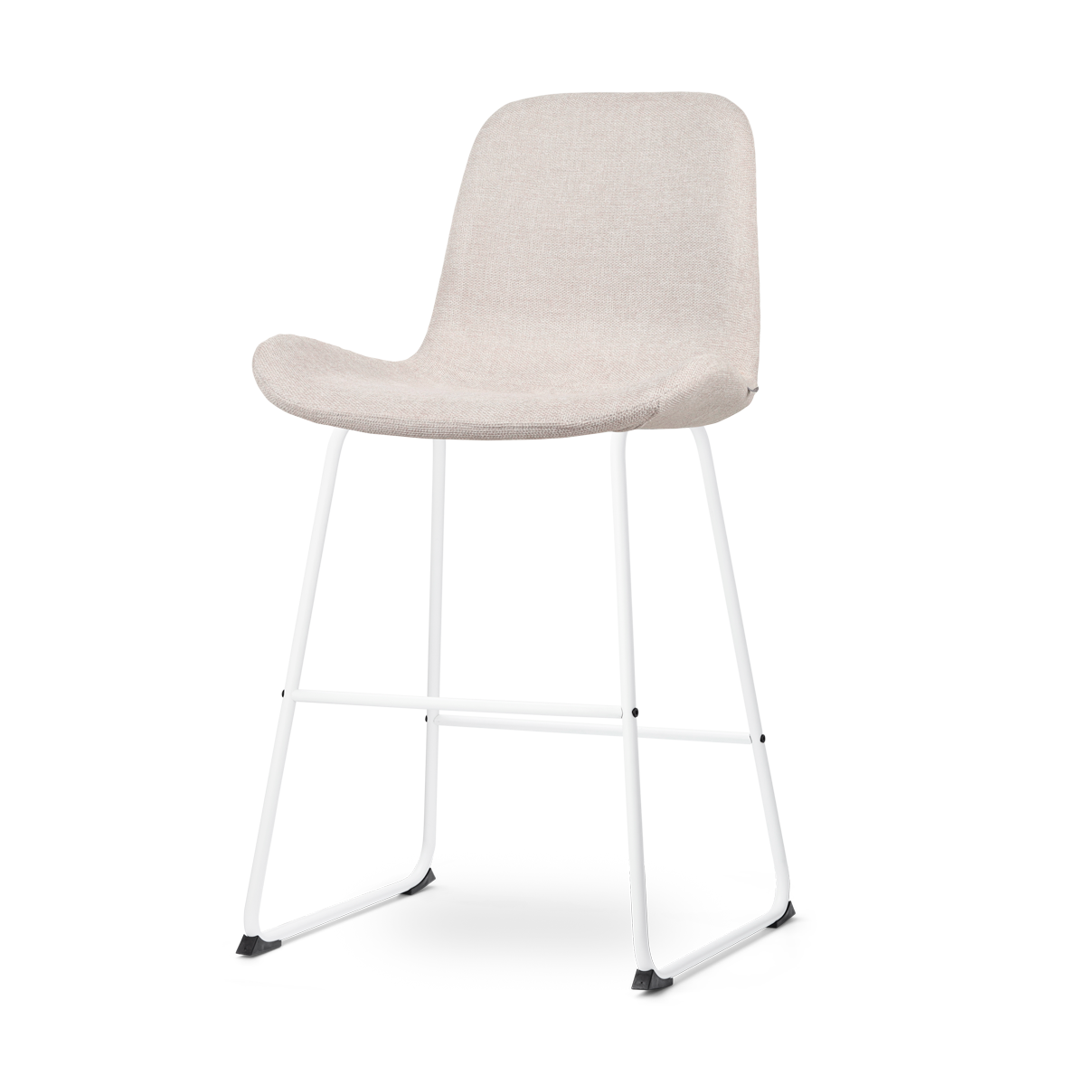 Nolon Nino-Fé Barkruk Beige - Wit Onderstel - 65 cm