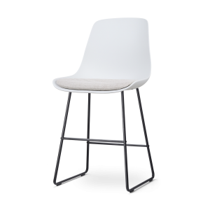 Nolon Nino-Liv Barkruk Wit – Beige Kussen – Zwart Frame – 65cm Nolon Nino-Liv Barkruk Wit – Beige Kussen – Zwart Frame – 65cm