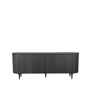 LABEL51 Dressoir Oliva – Zwart Eikenhout – 220x47x85cm LABEL51 Dressoir Oliva – Zwart Eikenhout – 220x47x85cm