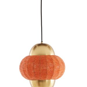 Light & Living hanglamp CETARA – oranje – Ø26x28cm Light & Living hanglamp CETARA – oranje – Ø26x28cm