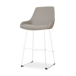 Nolon Nino-Isa Barkruk Warm Grijs – Stof – Wit Onderstel – 75 cm Nolon Nino-Isa Barkruk Warm Grijs – Stof – Wit Onderstel – 75 cm