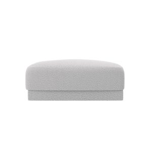 Micadoni Poef Miley boucle lichtgrijs – 90x90x40cm Micadoni Poef Miley boucle lichtgrijs – 90x90x40cm