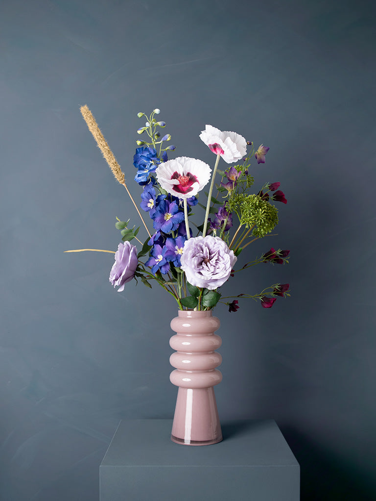 Madame Fleurie Table d'Hôtes Boeket inclusief Vaas – Luxe Zijden bloem