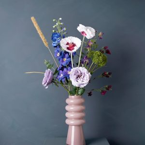 Madame Fleurie Table d'Hôtes Boeket – Luxe Zijden bloemen Delphinium,