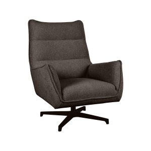 LABEL51 Fauteuil Rodia – Bruin Bouclé – Draaibaar LABEL51 Fauteuil Rodia – Bruin Bouclé – Draaibaar