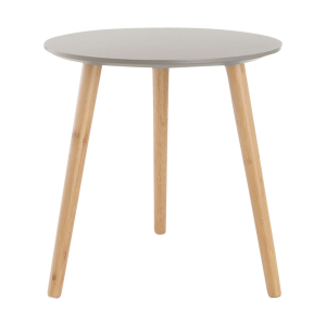 Lisomme Esma Ronde Houten Bijzettafel Ø 40 cm – Grijs Lisomme Esma Ronde Houten Bijzettafel Ø 40 cm – Grijs