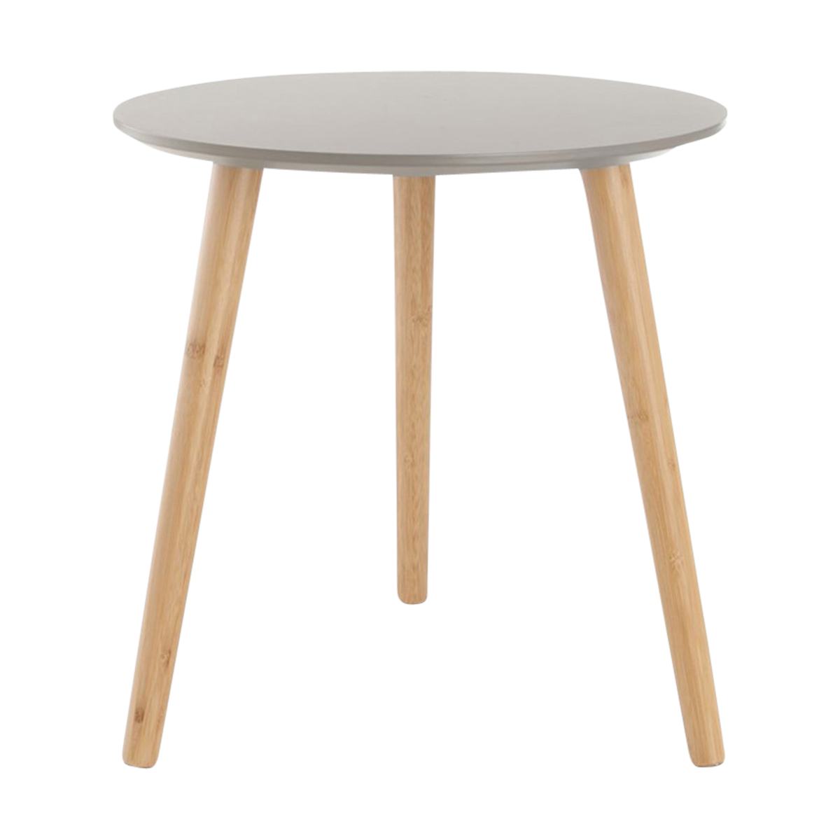 Lisomme Esma Ronde Houten Bijzettafel Ø 40 cm - Grijs