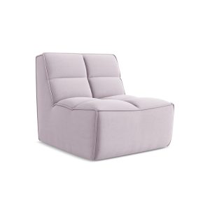 LaMiaSofa Bankmodule midden Belluno – velours – lavendel – 80x93x75