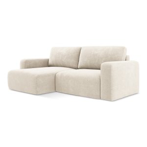 LaMiaSofa hoekbank links Ostia – chenille stof – lichtbeige – 244x149x LaMiaSofa hoekbank links Ostia – chenille stof – lichtbeige – 244x149x