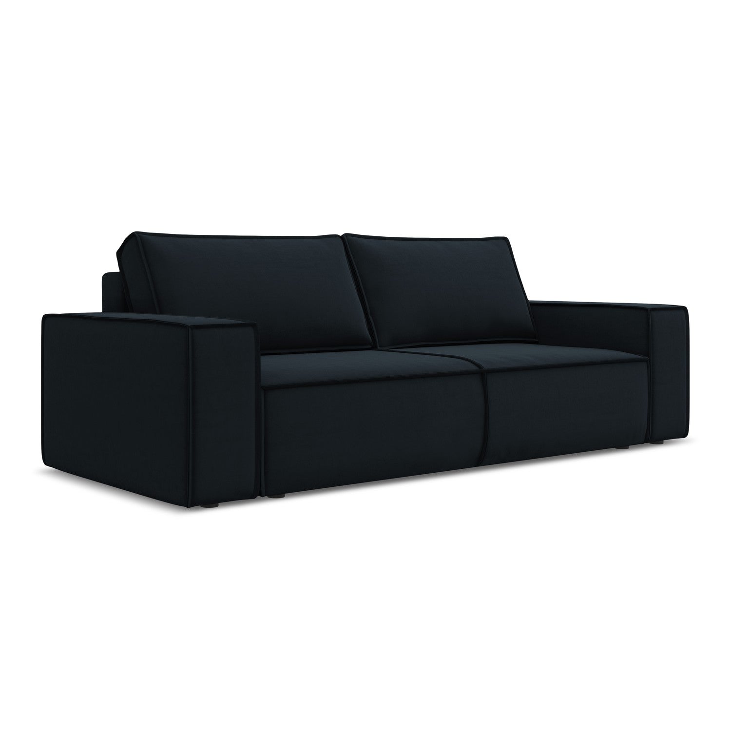 LaMiaSofa 3-zits slaapbank Livorno - velours - koningsblauw - 255x105x