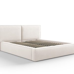 Micadoni Opbergbed met hoofdeinde Jodie 160x200cm, structurele stof, l Micadoni Opbergbed met hoofdeinde Jodie 160x200cm, structurele stof, l