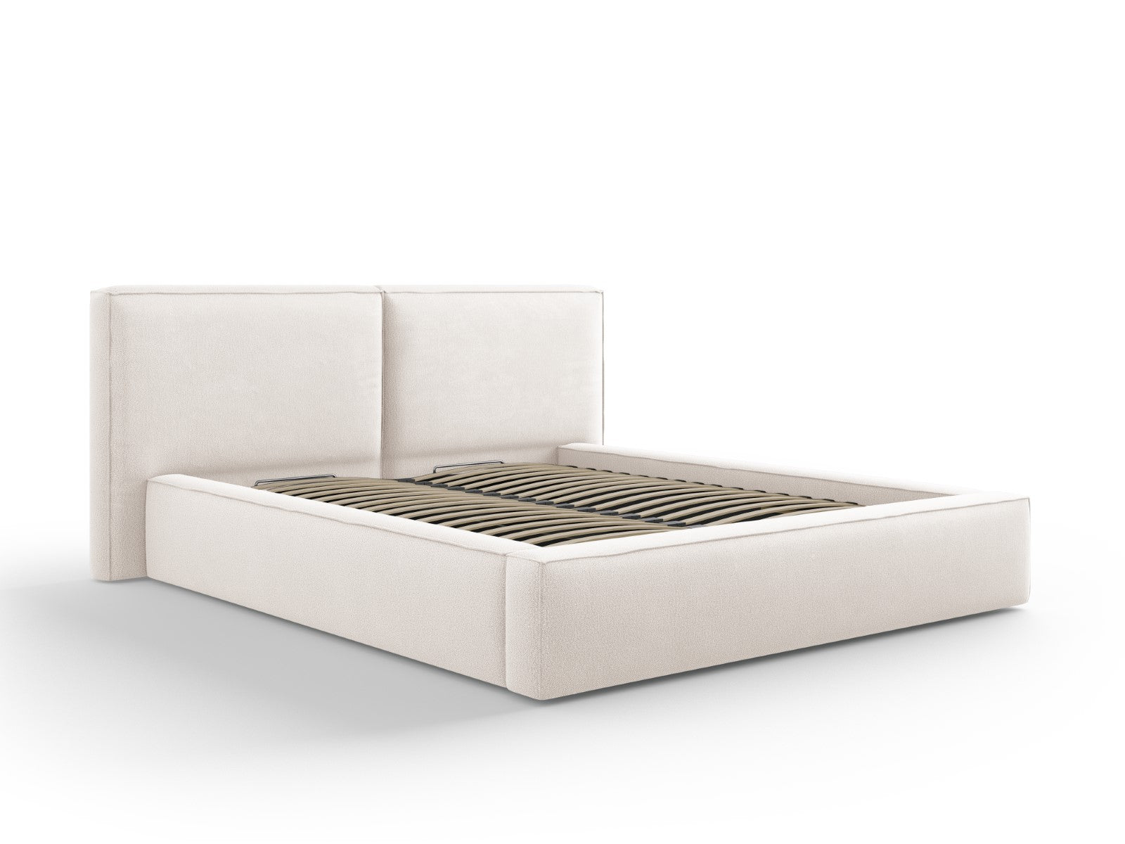 Micadoni Opbergbed met hoofdeinde Jodie 160x200cm, structurele stof, l