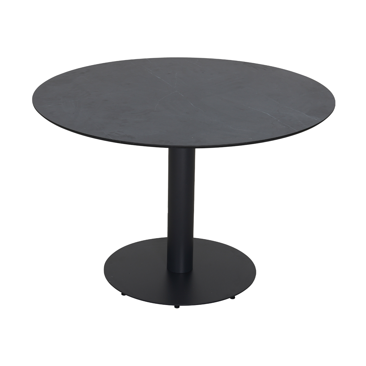 Lisomme Sieb ronde tuintafel zwart - Ø110 cm