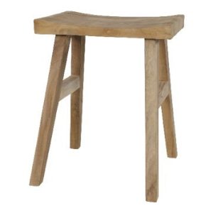 Lesli Living krukje teak – zwart – 40x30x50cm Lesli Living krukje teak – zwart – 40x30x50cm