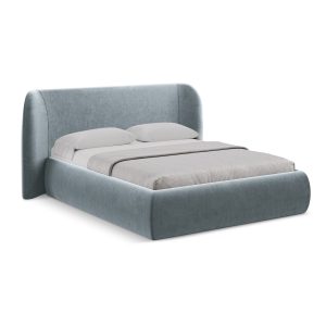 LaMiaSofa Bed met opbergruimte Trieste – velours – lichtblauw – 190×21 LaMiaSofa Bed met opbergruimte Trieste – velours – lichtblauw – 190×21