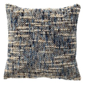 NORET – kussenhoes 45×45 cm – chenille – Indian Teal – blauw
