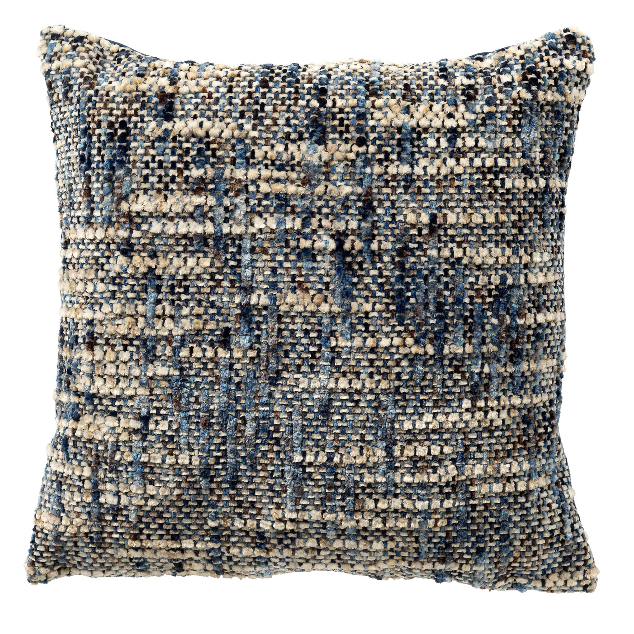 NORET - kussenhoes 45x45 cm - chenille - Indian Teal - blauw